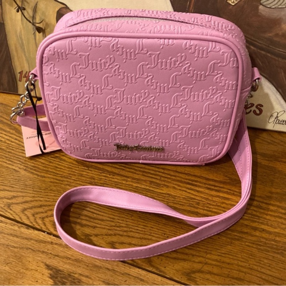 Juicy Couture Pink Embossed Crossbody Bag